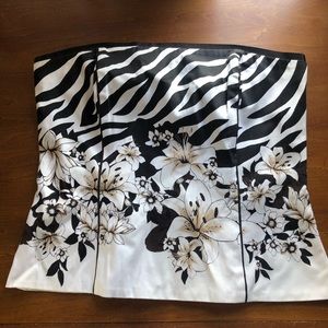 White House black market strapless top